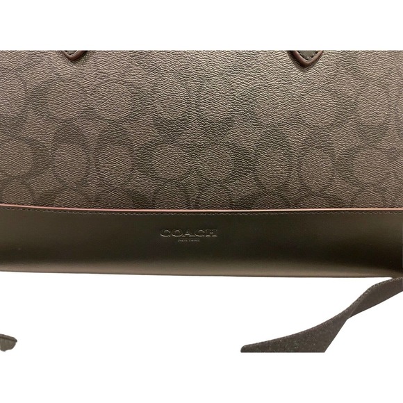 NWT Coach Hamilton Portfolio Shadow Brief In Signature Canvas 4190 MSRP $450 - Picture 7 of 15